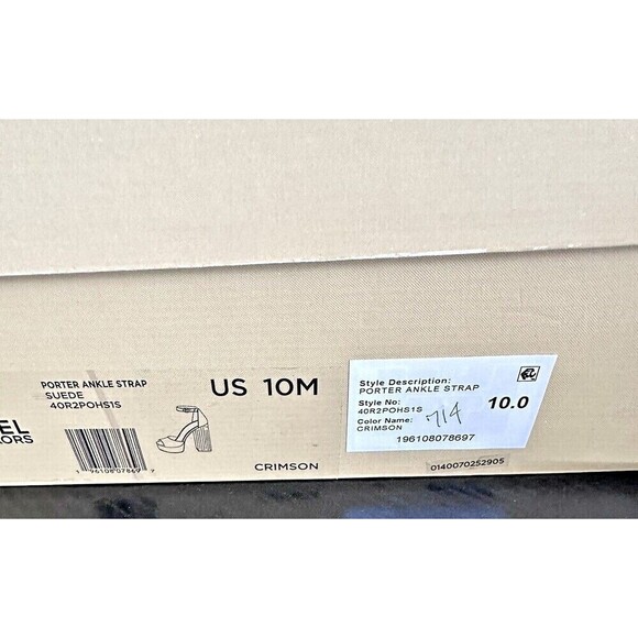 Michael Kors Women's Suede Porter Platform Sandals open Toe Red Crimson size 10 - Picture 5 of 5